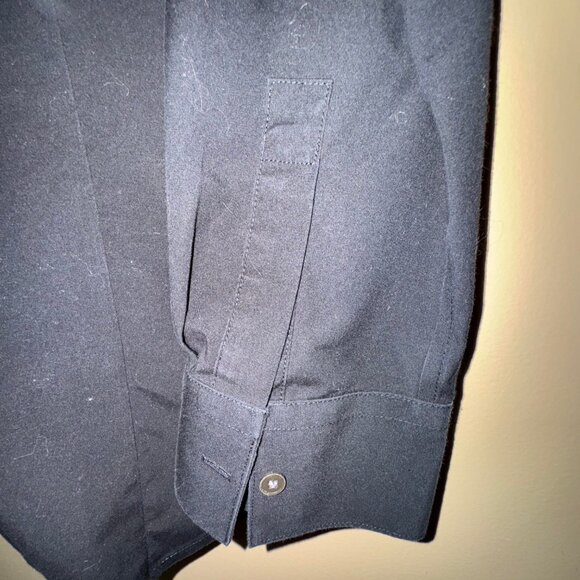 Talbots, size 8, grey gray blouse, wrinkle resistant - Picture 4 of 6